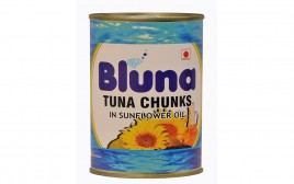 Bluna Tuna Chunks In Sunflower Oil  Tin  425 grams